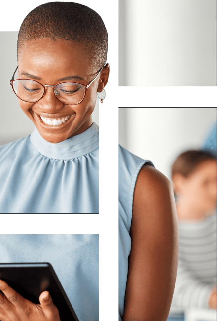 Woman with tablet
