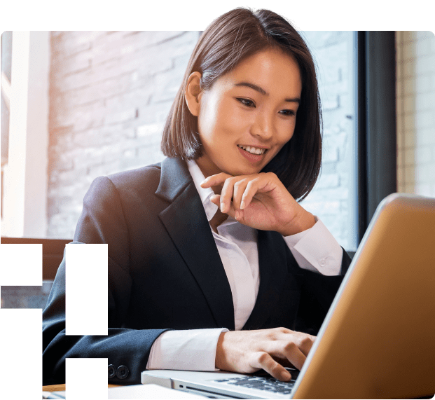 Woman with laptop